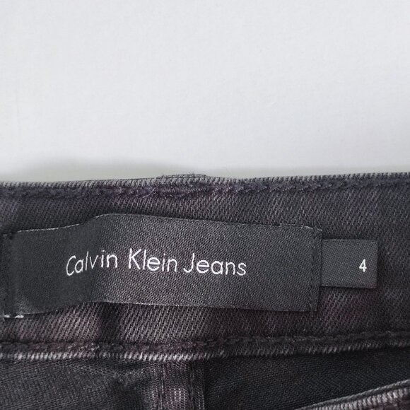 Calvin Klein Jeans women's size 4 black skinny slim fit mid-rise stretch - Picture 6 of 15